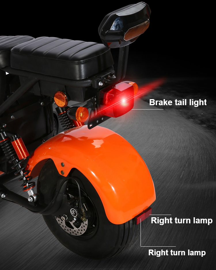 Big Harley Electric Scooter 2000w 1000w 12ah 60v 1500w Harley Coco Bike
