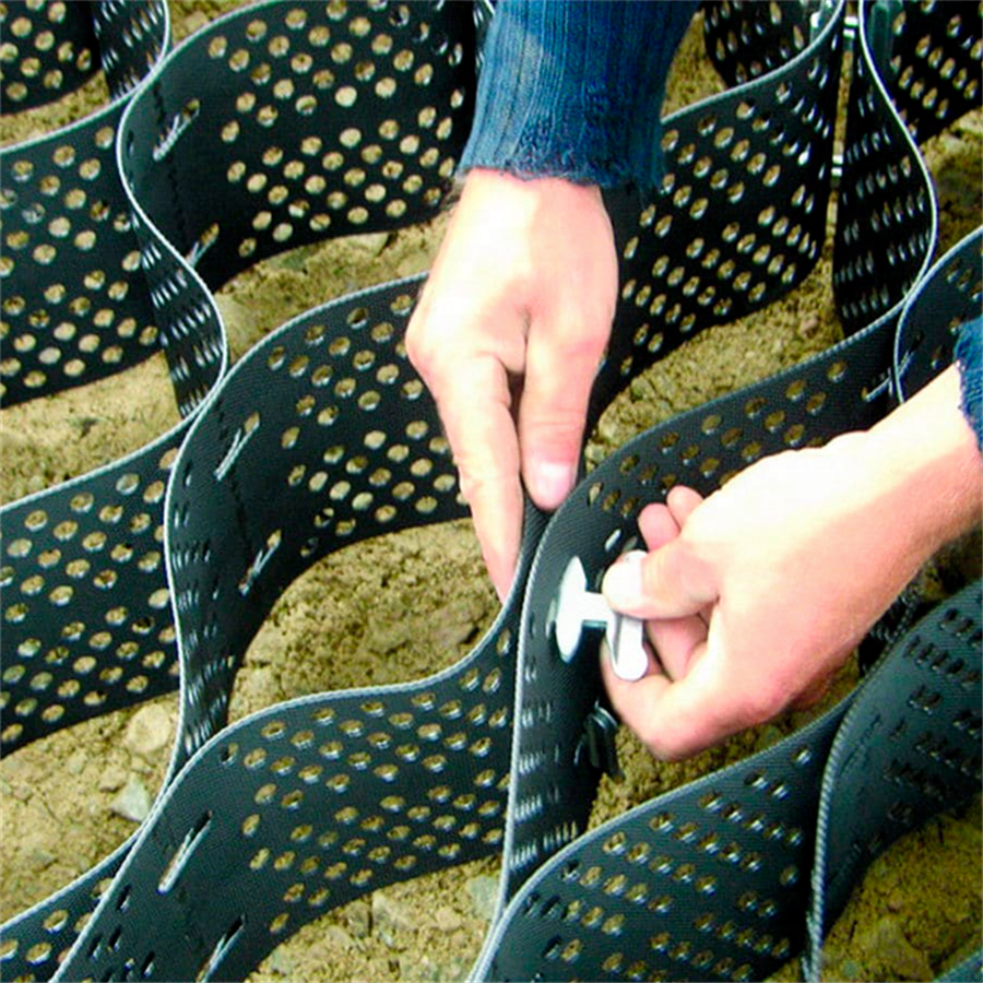 Traditional Design HDPE Smooth/Textured Perforated Geocell Versatile and Practical