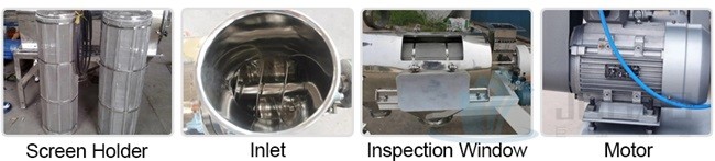 Horizontal Air Centrifugal Sifter Machine Airflow Vibrating Screen For Battery Material