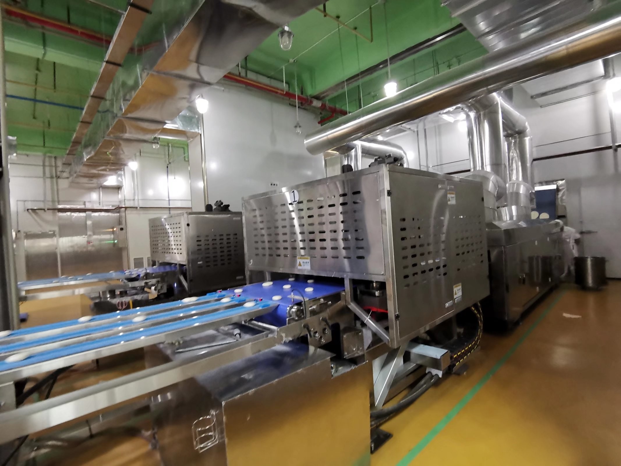220V / 380V Temperature Controlled Tortilla Production Line Roller Speed 3 - 20m/Min