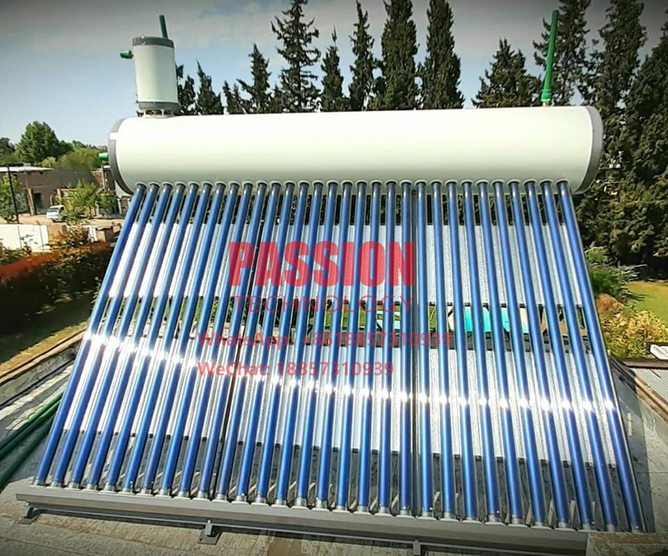 300L White Solar Water Heater 200L Non Pressure Grey Solar Geyser Silver 304 Vacuum Tube Solar Collector