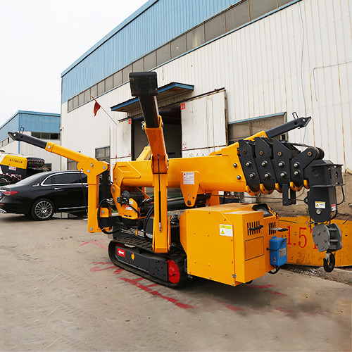 3 Ton Remote Control Elevator Crawler Cranes ZHONGMEI Small Hydraulic Spider Crane