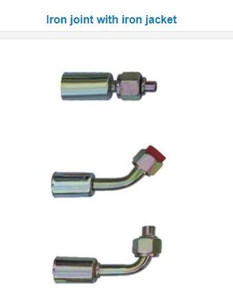 Straight O-ring Female Auto Air Conditioning Fittings Auto Air Conditioning Hoses Pipe Iron fittings connectors