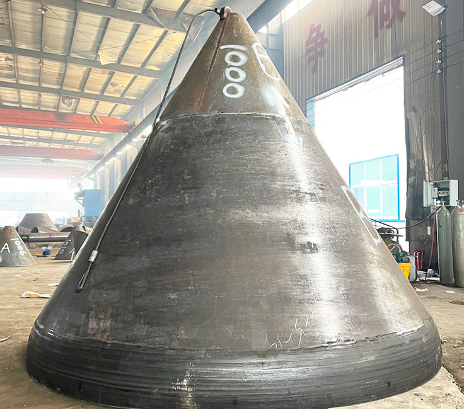 25mm Conical Tank Heads Dual Phase Steel Pipe Cap High Strength