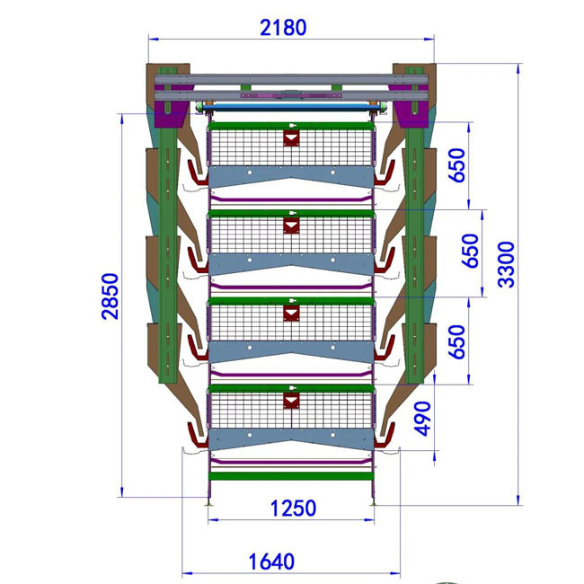 H Type Automatic Egg Layer Chicken Farm Cage Cold Galvanized