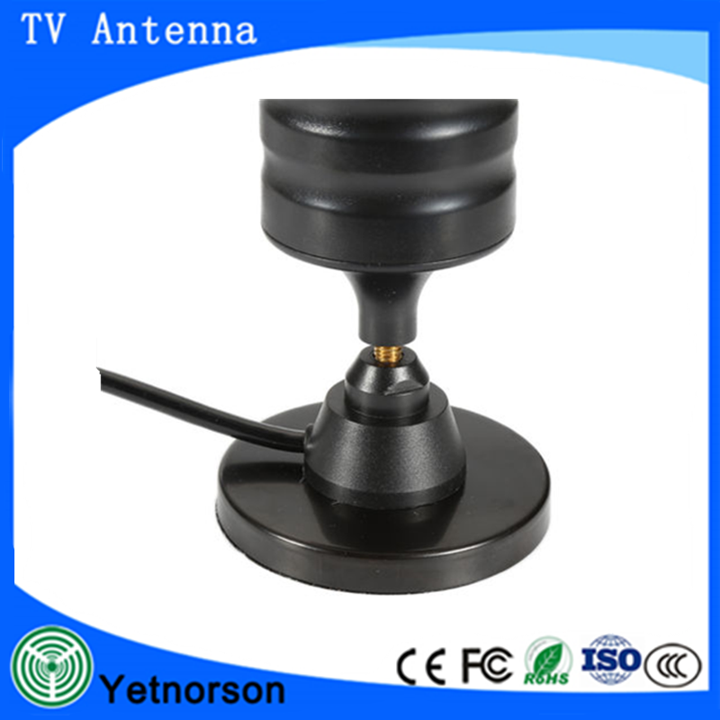 Indoor Marine Satellite DVB-T2 High Gain UHF Digital Car Magnetic ISDB-T Passive TV Antenna with TS9 Connector