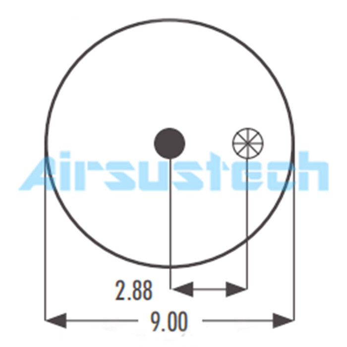 Goodyear Air Bag 2B12-412 Contitech Suspension Air Rubber Bags FD 330-22 471