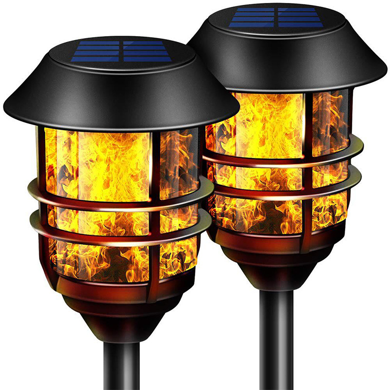 Aluminum Alloy 30LM 96 Led Solar Torch Solar Garden Lights With Motion Sensor
