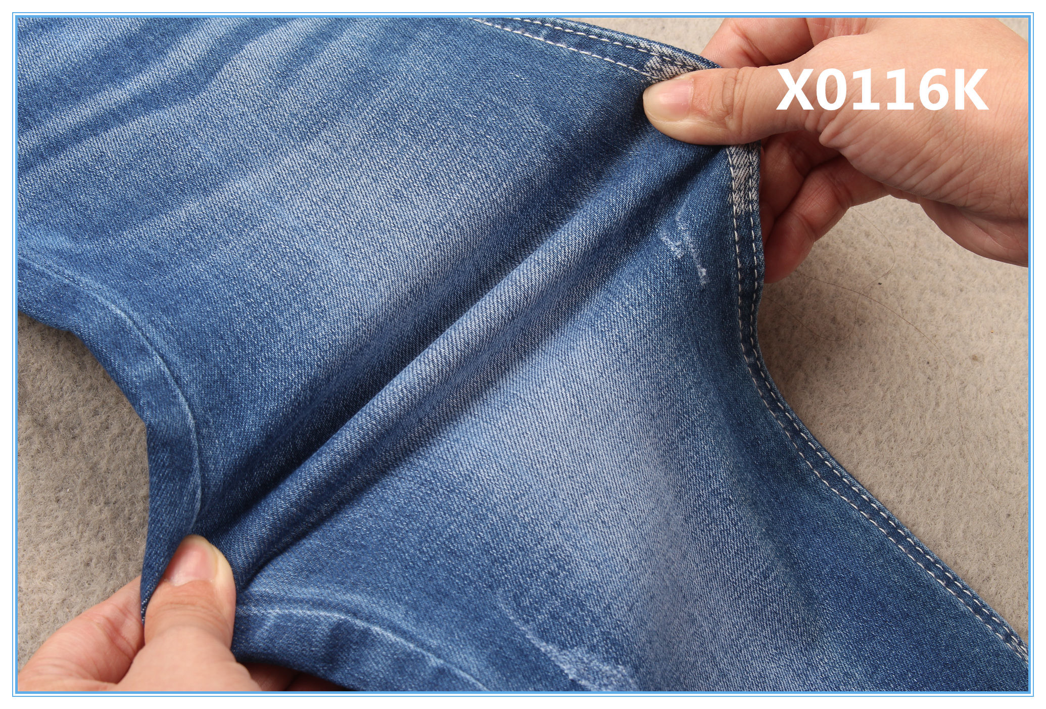 Huge Stretchable Blue women Skinny Jeans RHT Right Hand Twill 10 Oz Denim Fabric
