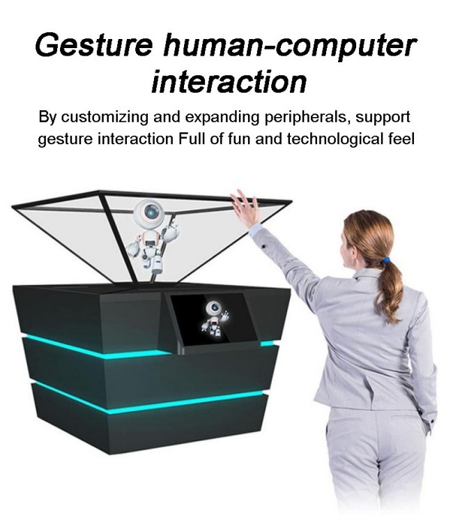 180-Degree Holographic Display Cabinet Manufacturer Museum-Grade Floating Projection Display Cabinet