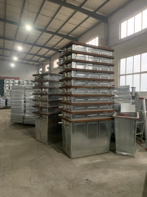 1100l 1100liter Street Outdoor Large Trash Waste Metal Galvanized Stainless Steel Garbage Can With Wheels