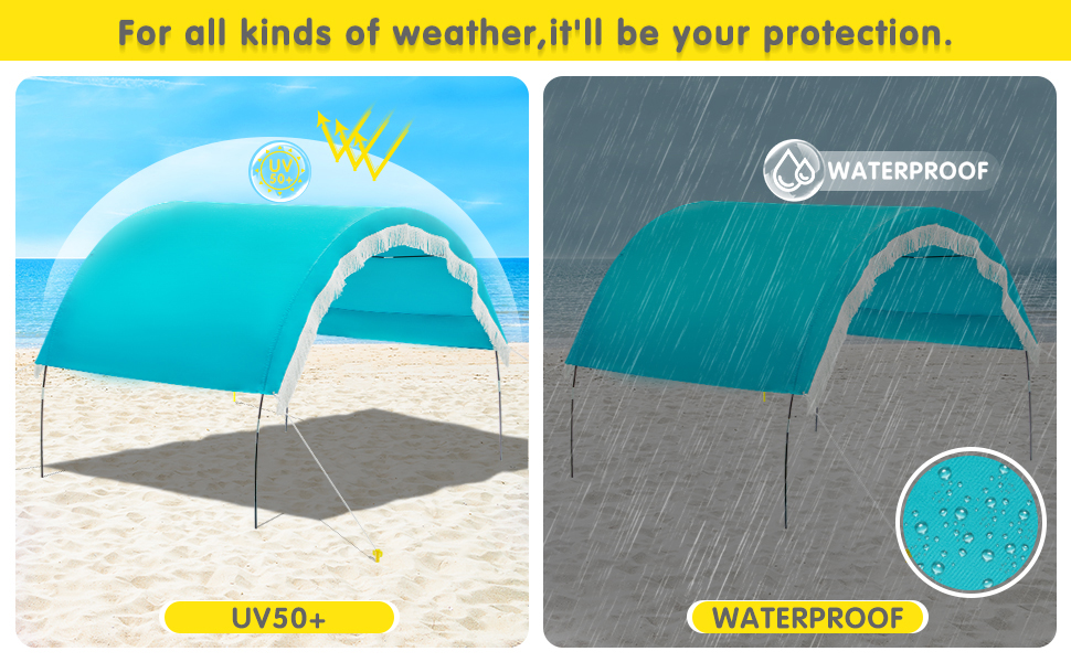 carpa para playa