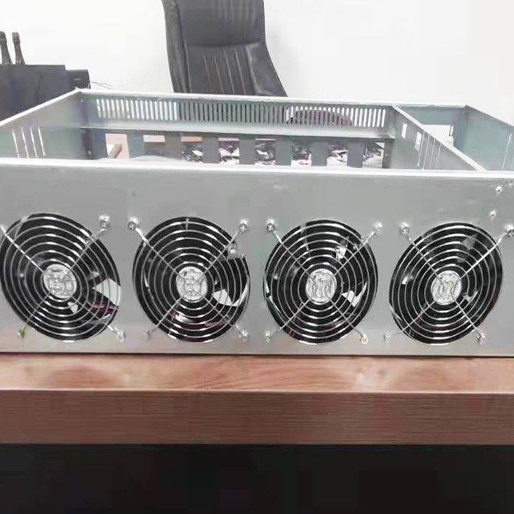 Wholesale 847Pro 8 GPU case with Fans DDR3 4G 64G/128G 65MM space open case Computer Machine Box