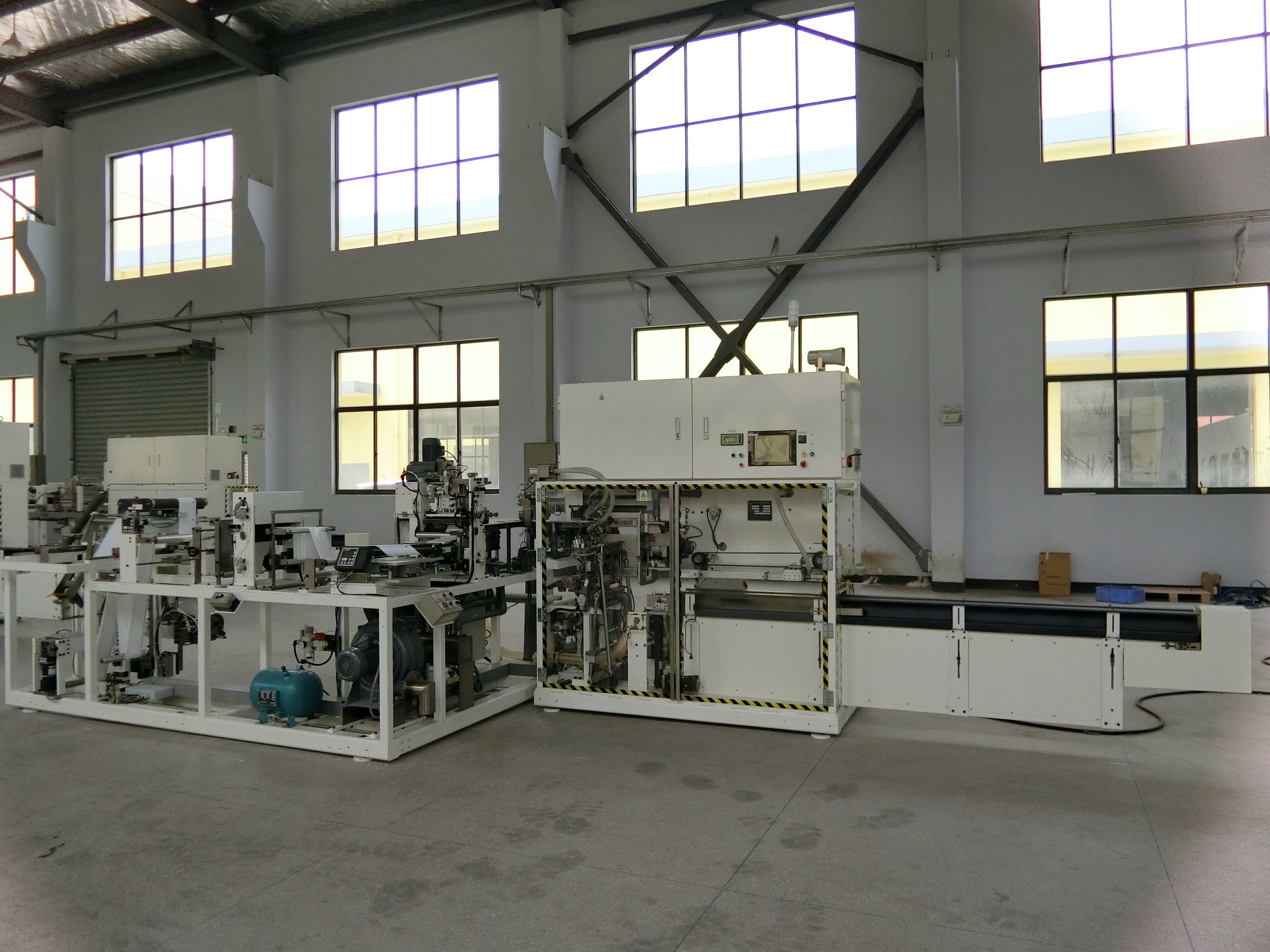 Film Type 65 PPM HMI Monitored Sanitary Towel Packaging Machine