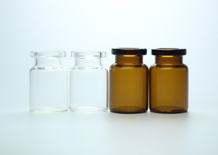 Pharmaceutical 5ml Clear or Amber Mini Lyophilization Glass Vials With Cap