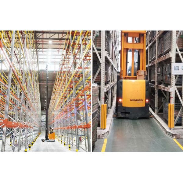 Heavy Duty Pallet Rack Protector Warehouse Pallet Rack Column Protection Flexible Plastic Guard Upright Protector
