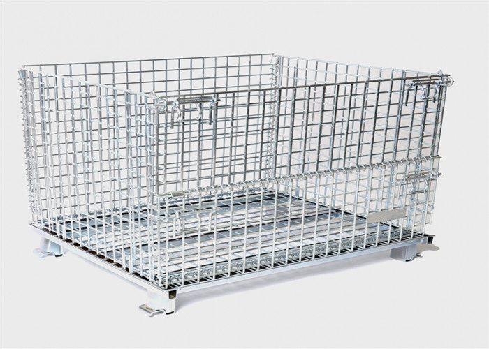 Steel Foldable Wire Pallet; Wire Container; Wire cage; Warehouse cage