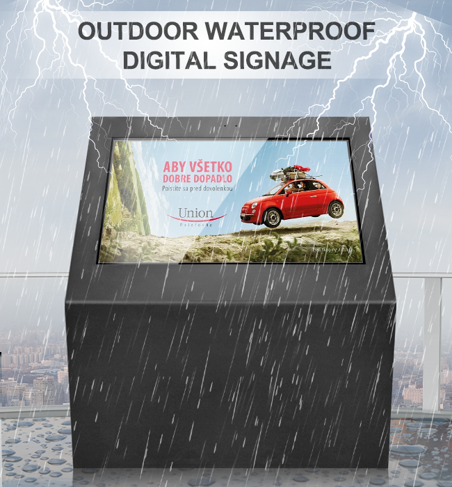 FCC CE ROHS 43" 55" 65" Outdoor LCD Digital Signage 3840x2160p Touch