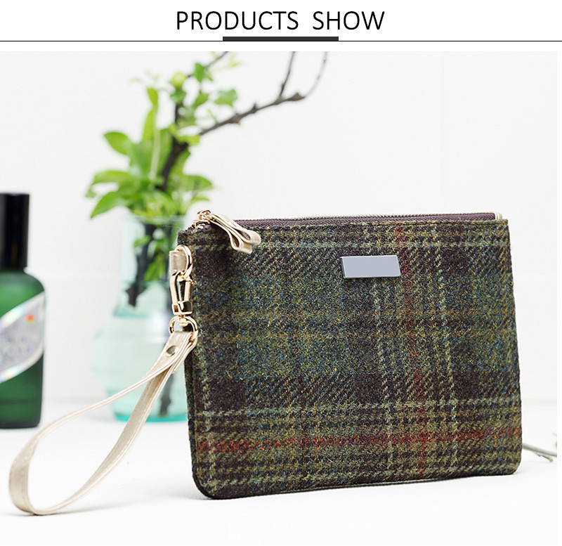Zipper Polyester Waterproof Portable Cosmetic Bag
