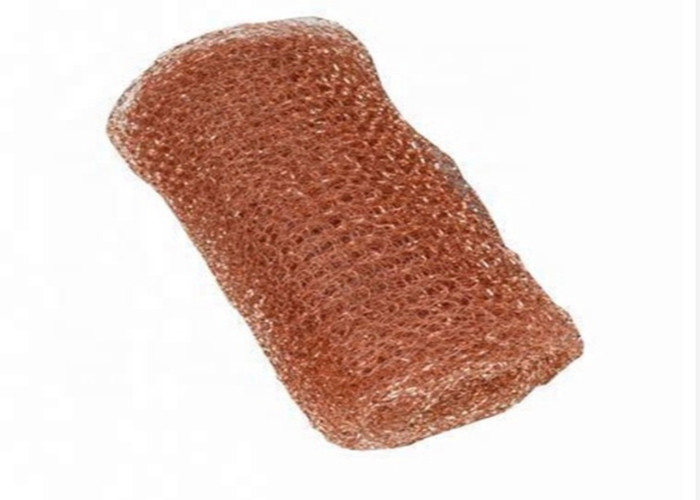 0.23mm 99.9% Copper Knitted Mesh Roll For Distillation Column Packing