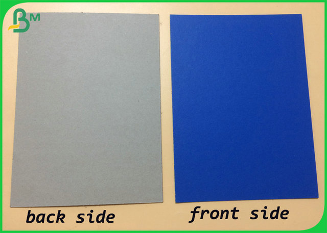 1 Side Coated 2mm 2.5mm Thickness Blue Lacquered Paper Board For Folders 