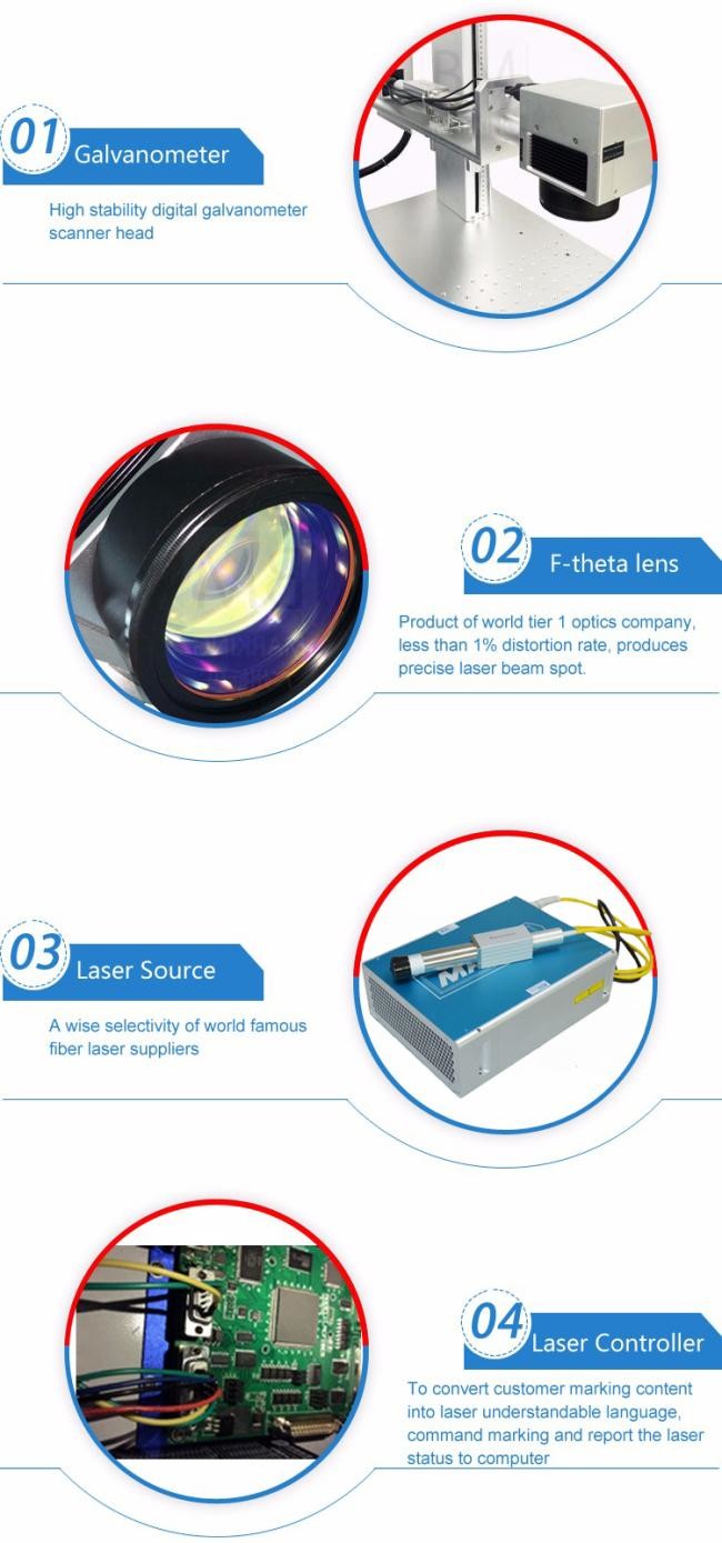 1064nm Table Top Laser Marking Machine 20KHZ-80KHZ Desktop Laser Marking Machine