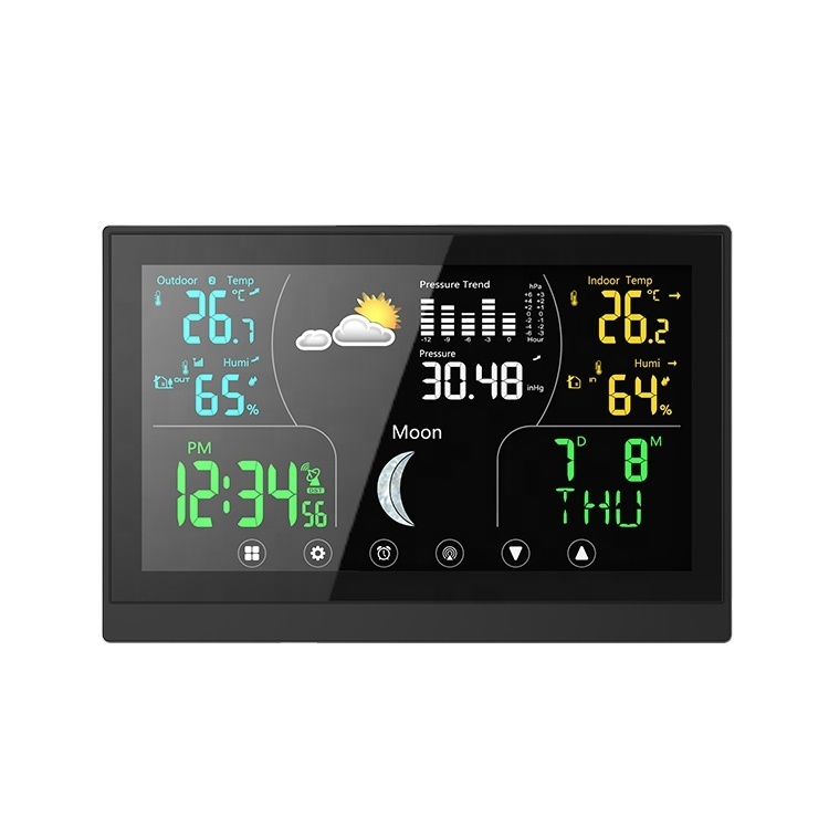 3 Channels Automatic Rain Gauge Station Compact Air Pressure Barometer Weather Station