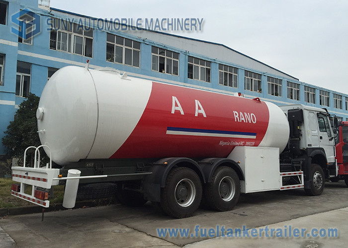 SINOTRUK HOWO 24m3 Bulk LPG Tank Trailer For Dispensing Cooking Gas