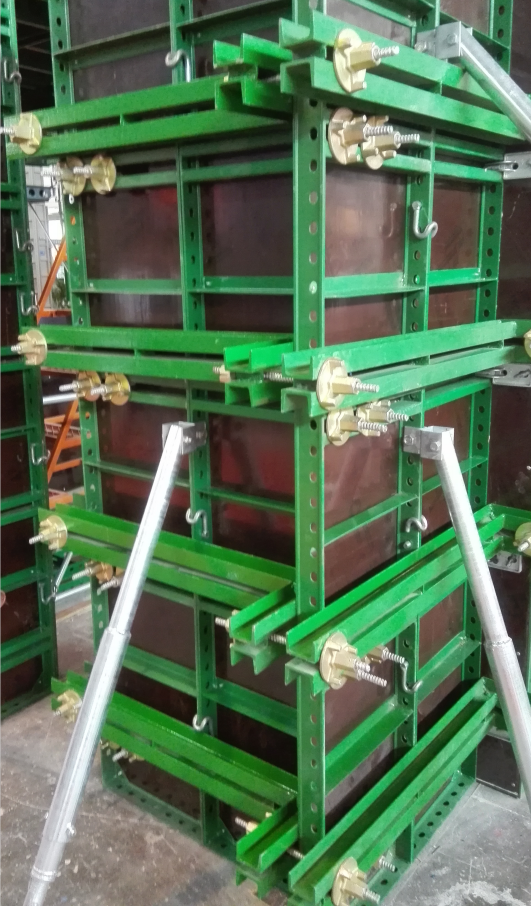 Construction Scaffolding Formwork Steel Tie Rod Bar With Tie Rod Wing Nut