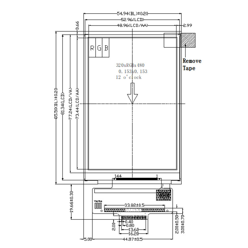 ILI9488 SPI LCD Display 320x480 3.5 Inch Tft Lcd Display Tft Display 3.5 Inch