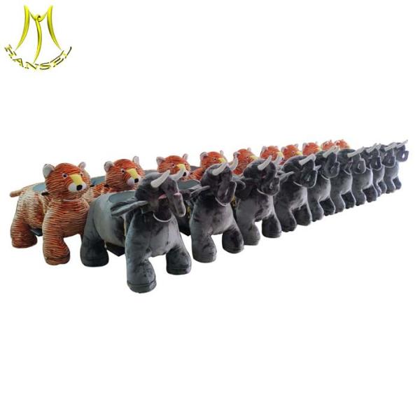 Hansel plush animal amusement ride stuffed animal walking ride coin operated