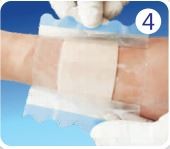 Medical consumables 5*10 cm Advanced Hydrocolloid wound patch with thin border