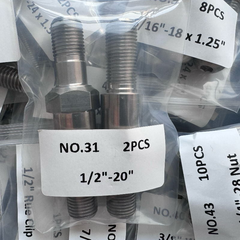 Universal Car Fitment Eagle Sprint Car Chassis Natural Titanium One Nut and Q/C R/R S/P Plus Bolt Kit for N/M OE NO