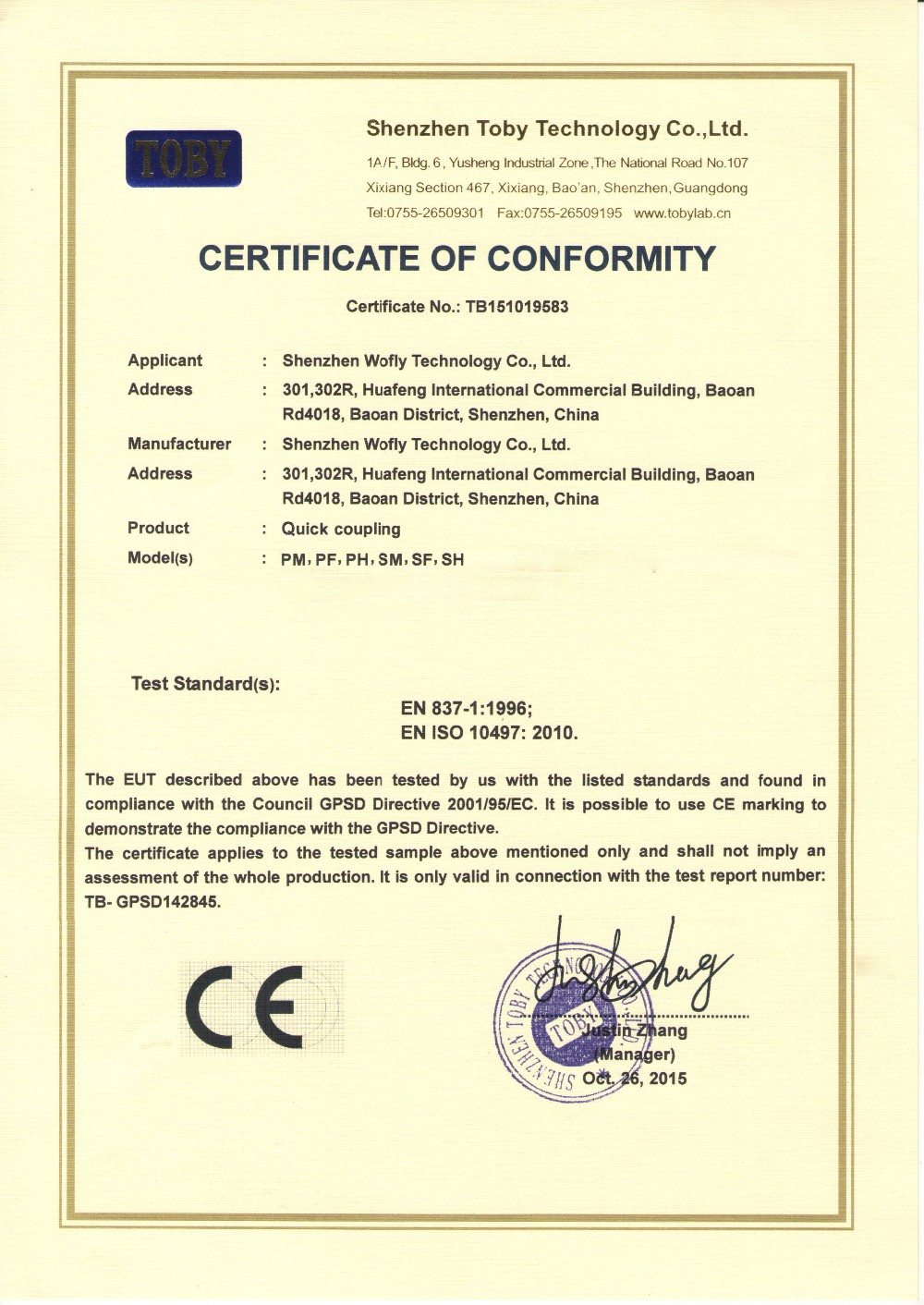 Waterproof SS 200Mpa High Pressure Solenoid Valve 1/2" Pilot Operating