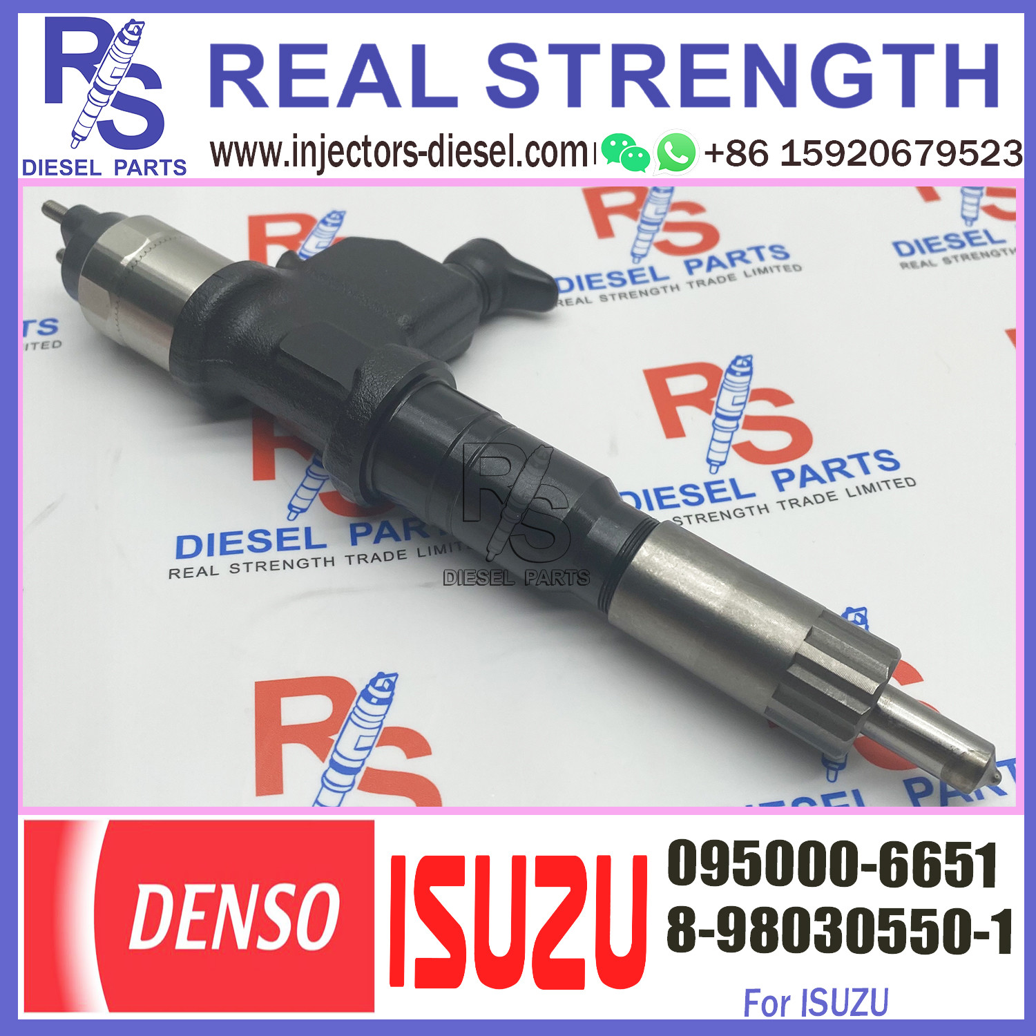 Common rail Diesel Fuel Injector 095000-6651 For IS-UZU GIGA 6WF1 8-98030550-1