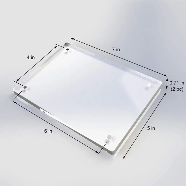Digital Printing Clear Glass Picture Decoration Frame Double Sided For Still Life Decor