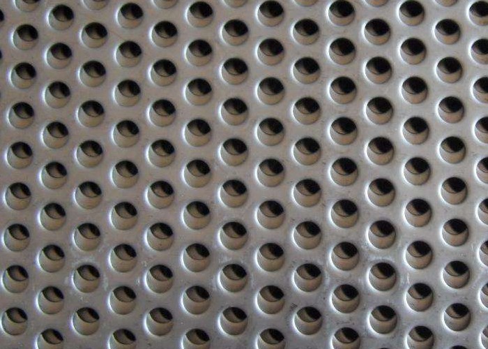 316 Stainless Steel Perforated Metal Sheet , W2m Punched Stainless Steel Sheet