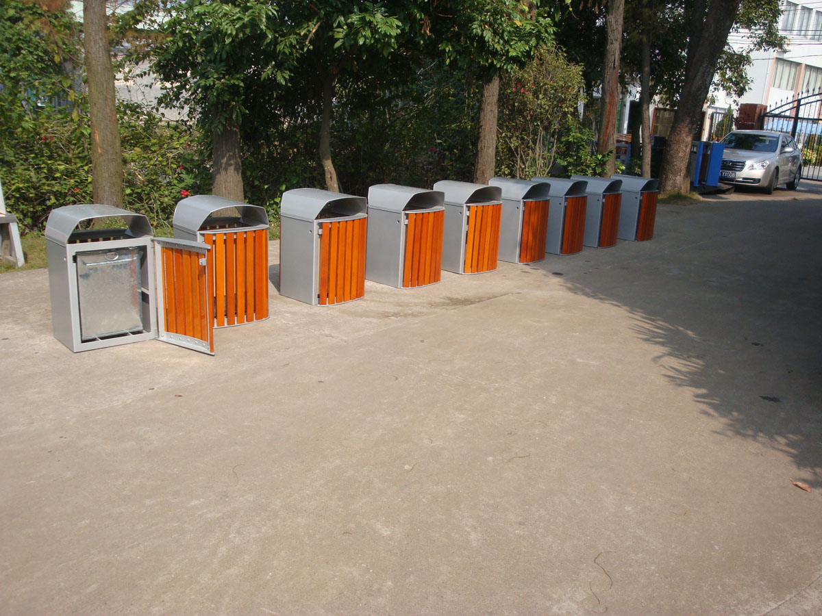 Sustainable Mild Steel 120 Liter Garbage Can With Inner Bucket OEM ODM