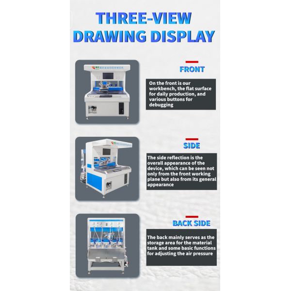 Automatic 4 Colors Dual-station Visual Chocolate Decorating Machine Ice Cream Making Machine