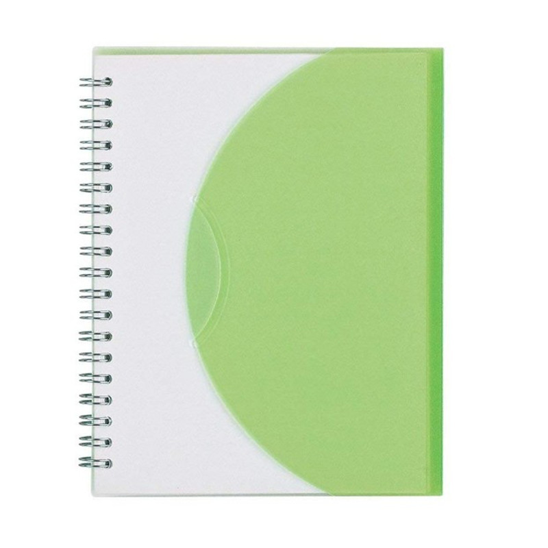 PVC / PP Cover Custom Printed Spiral Notebooks Size 5.25 * 8.25 Inches