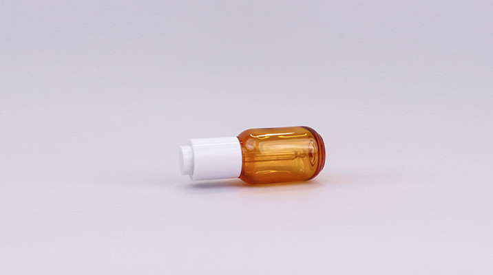 Amber PETG Plastic Eye Dropper Bottles 30ml With White Dropper For Hair Serums