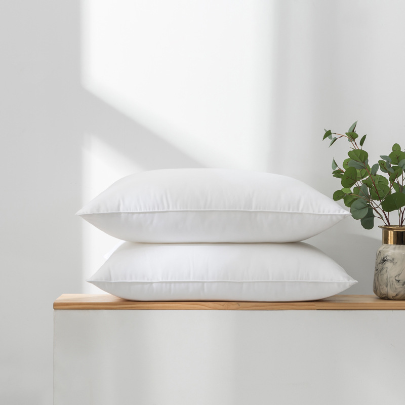 Five-Star Hotel Bedding Part NECK Feathered Velvet Pillow Core for Comfortable Sleep