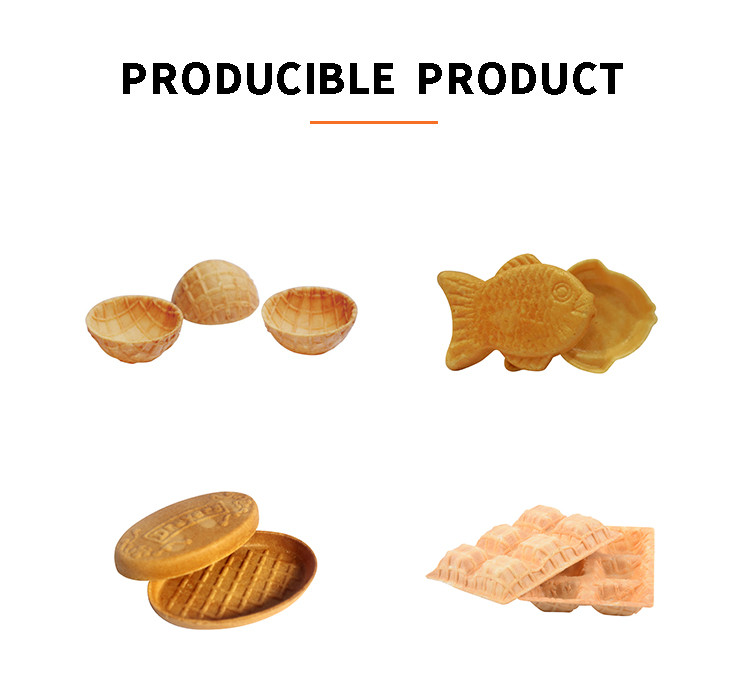 Stainless Steel Automatic Waffle Basket Making Machine With Replaceable Molds