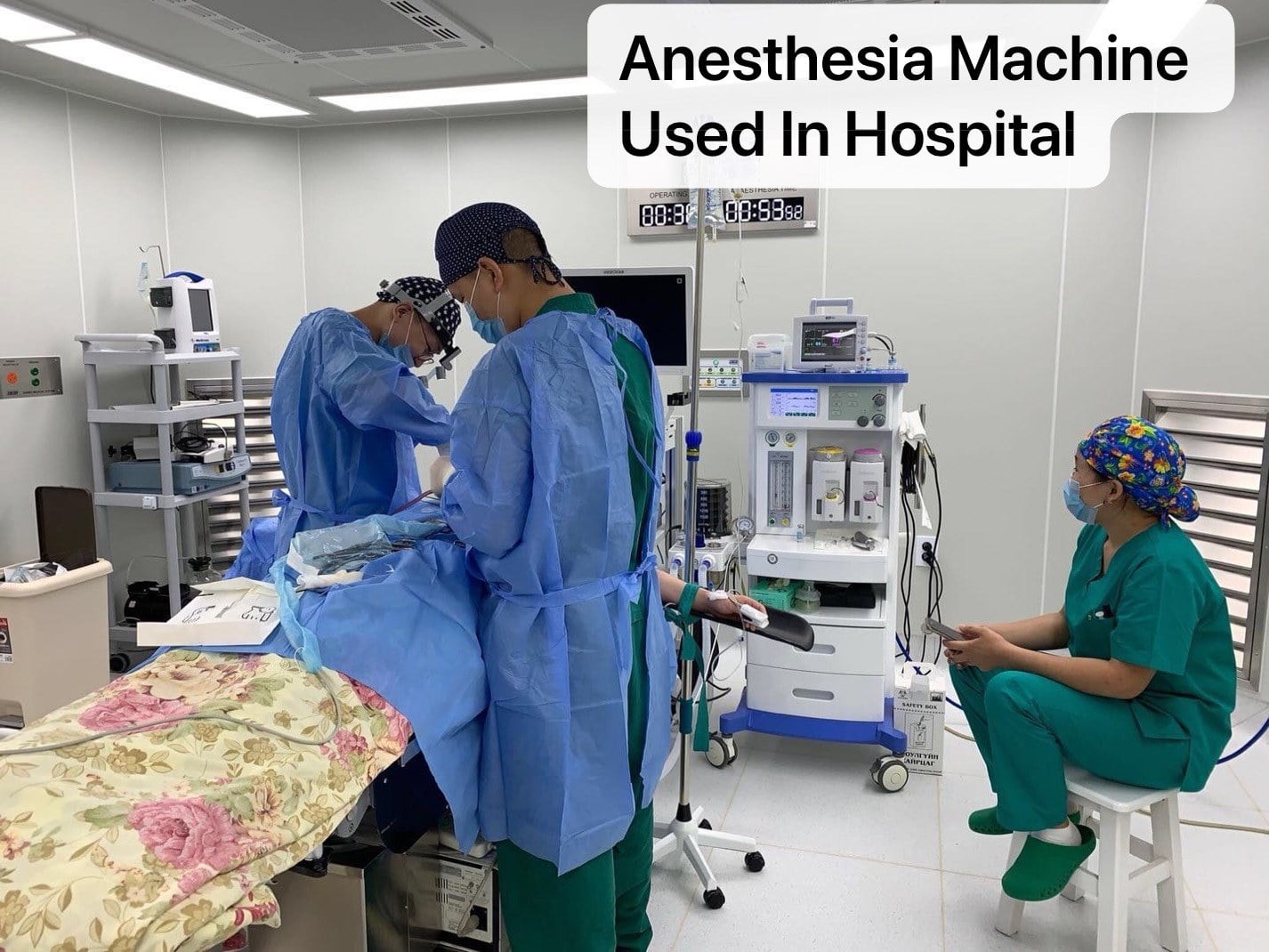 S6100 Operation Room Anesthesia Ventilator Machine 280kPa-600kPa Anesthesia Breathing System
