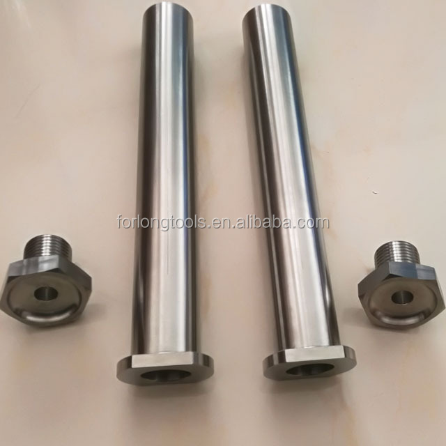 Titanium Alloy Spindles with Natural Finish and DIN Standard 5/8" Diameter