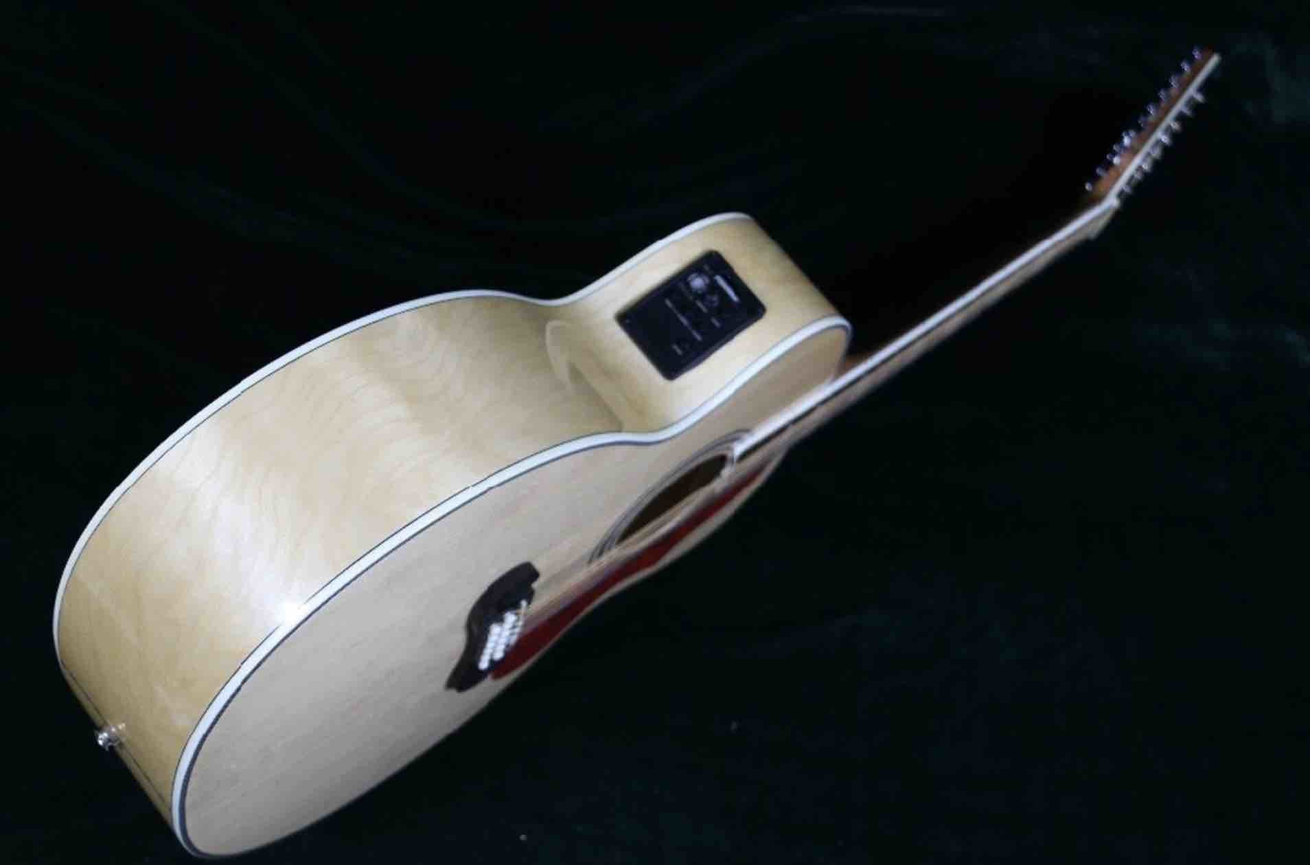 Grand 12 Strings 43'' Jumbo Electric Acoustic Guitar Solid Spruce With Fishman 101 EQ