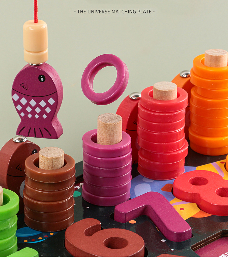 Creative Baby Developmental Toys Universe Six In One Logarithmic Board