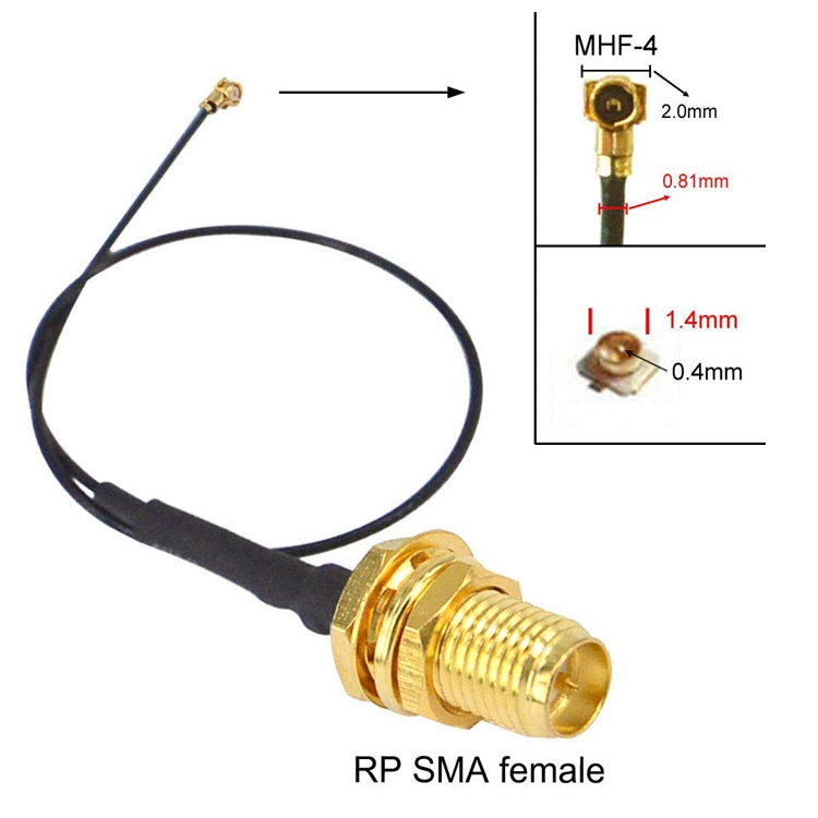 UFL to SMA M.2 NGFF IPX IPEX MHF4 to RP SMA Female RF Pigtail WiFi Antenna Extension Cable