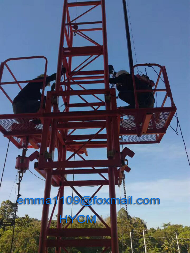 250kg Building Facade Cradle drive by Electric Power with Hoister limiters