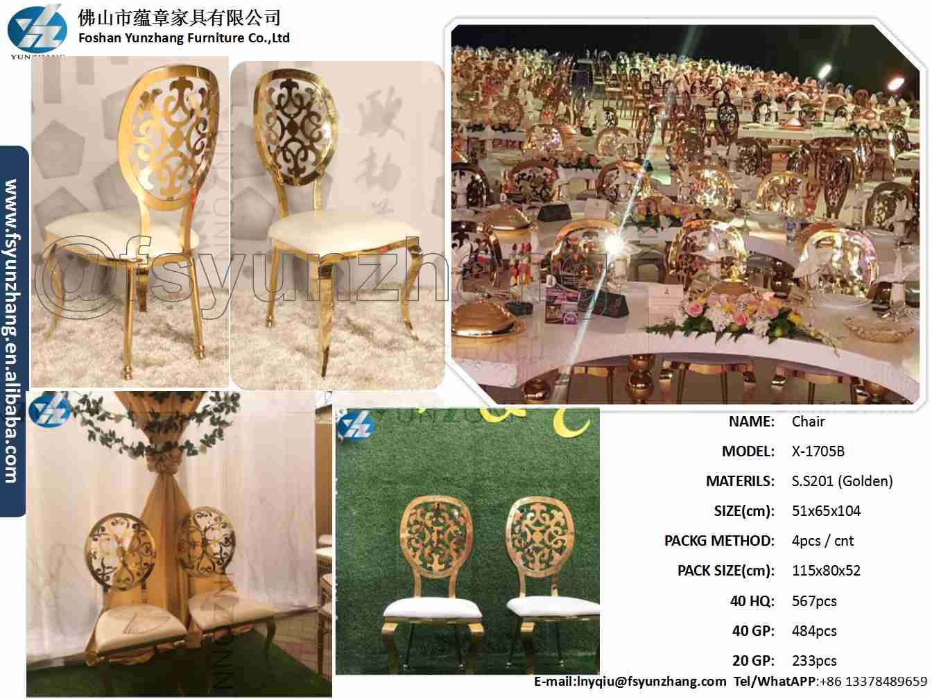Artistic dining chair round back with flower design disassembly style stainless steel